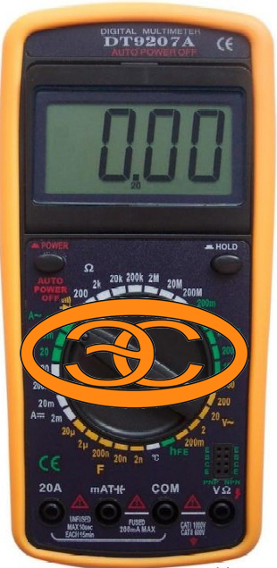 DT9207A, DT 9207, Мультиметр цифровой